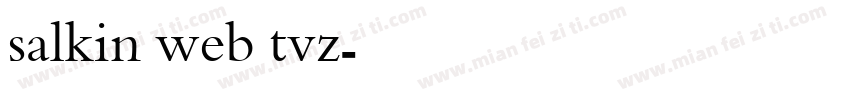 salkin web tvz字体转换